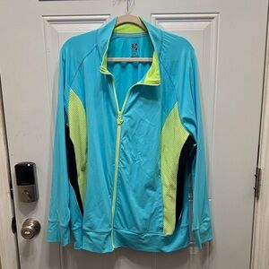 Lane Bryant Blue and Yellow Jacket